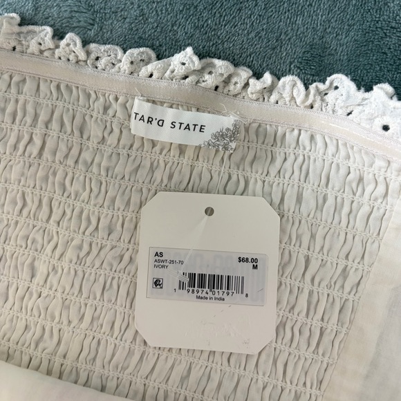 Altar'd State Ivory Floral Embroidered Crop Top - Picture 6 of 6